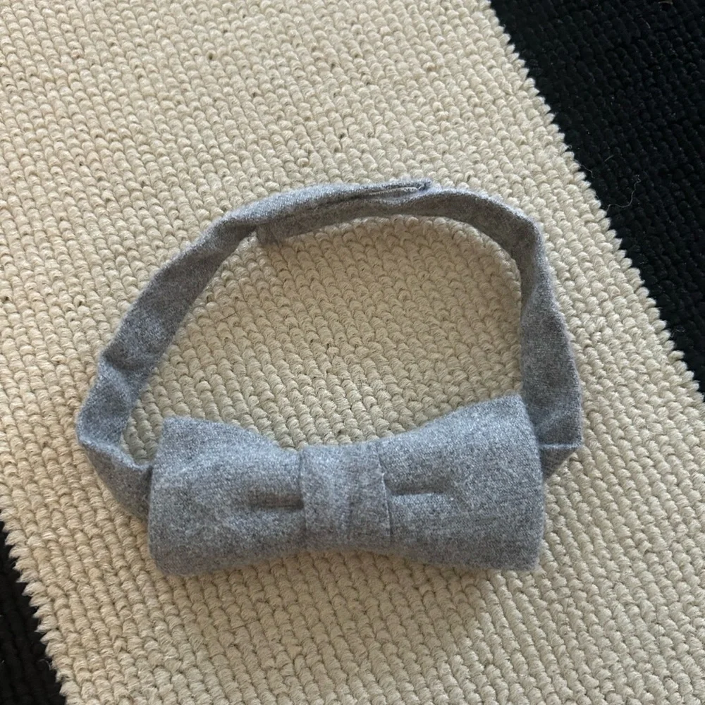 Gray Toddler Bow Tie Headband